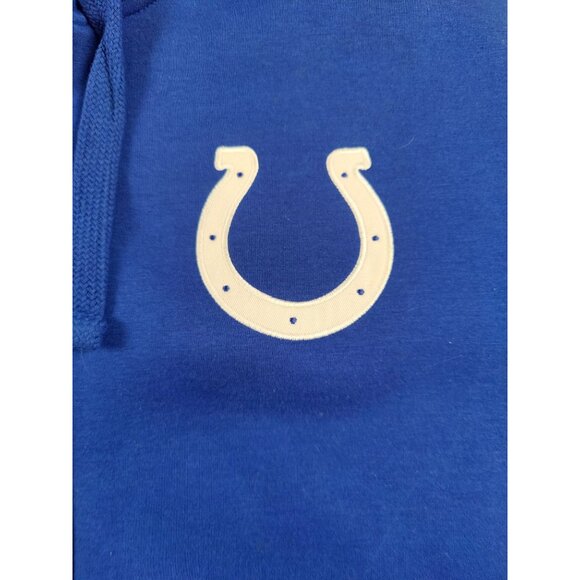 NFL Indianapolis Colts Embroidered Full Zip Up Sherpa Lined Hoodie Size XL - Picture 3 of 9